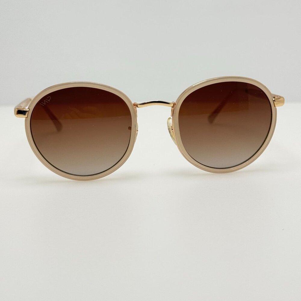 Gold and Brown Women's Sunglasses